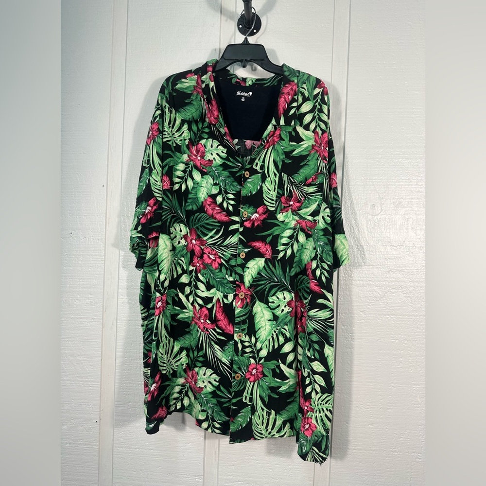 KS Island Men’s Hawaiian Shirt Size 4XL EUC